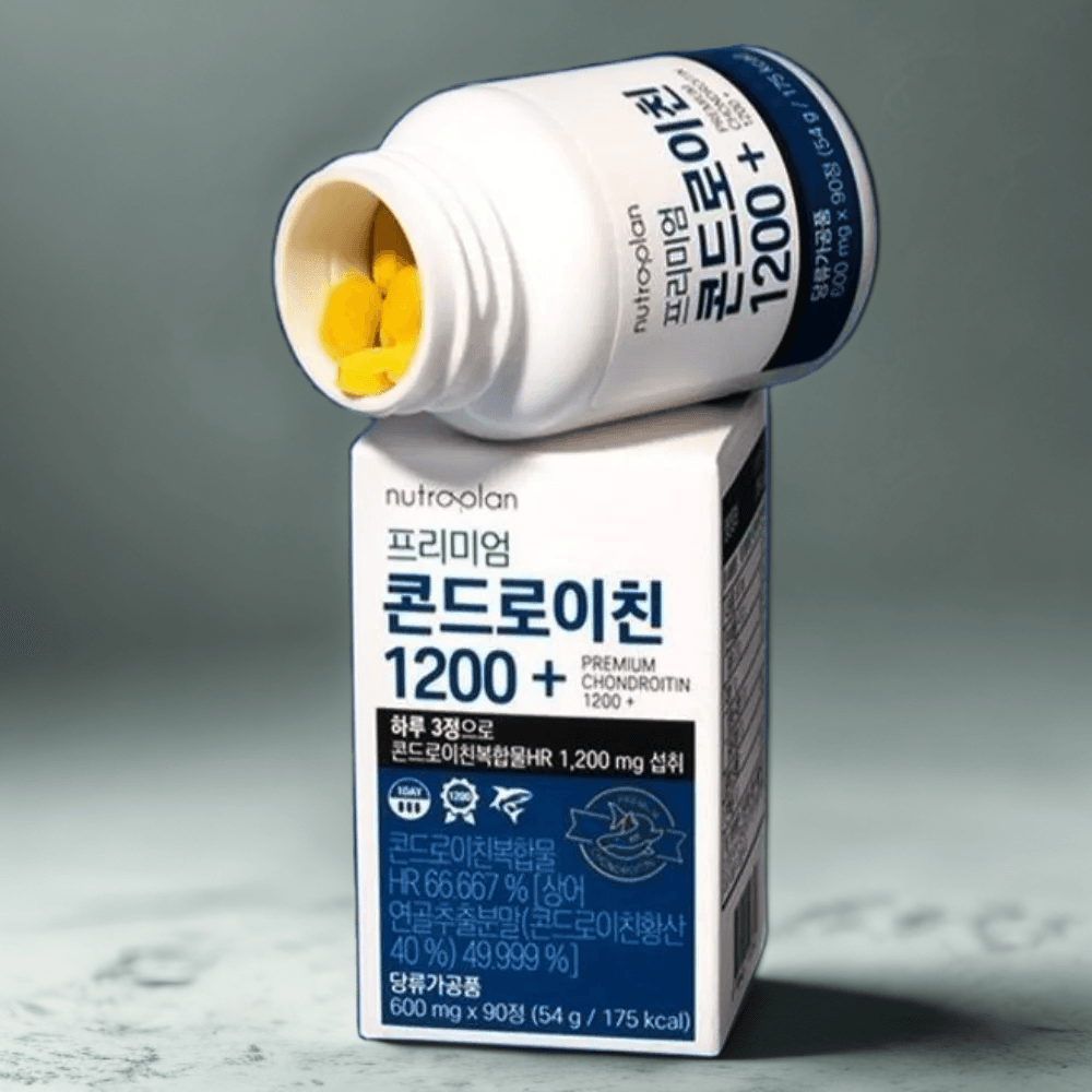 <b>휴럼</b> 뉴트라플랜 프리미엄 콘드로이친 플러스 1200 (600mgx90정) 60mg x 90정