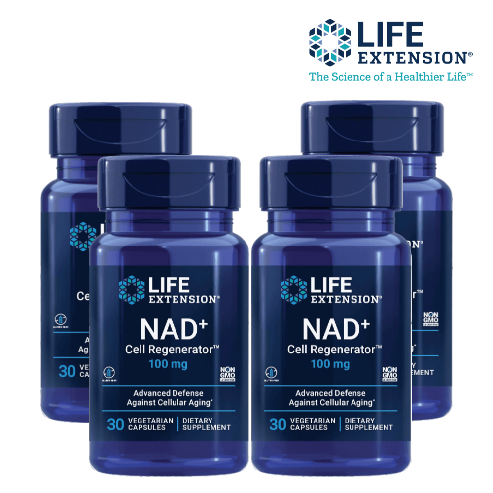 라이프익스텐션 <b>NR 니코틴아미드 리보사이드 NAD</b> 100mg 30캡슐 4개