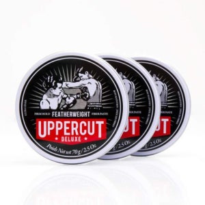 어퍼컷디럭스 페더웨이트 수성포마드 남자헤어스타일 바버샵왁스 실속형 x 3