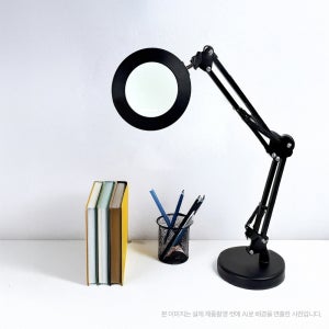 가자코리아 독서 돋보기 링 라이트 LED 조명 USB 트리플 스탠드 확대경