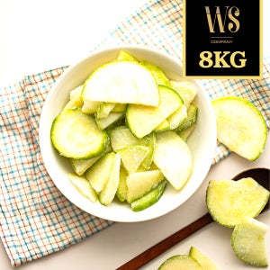[품질보장] 냉동 애호박 반달 슬라이스 8kg [ 냉동야채 업소용 대용량 식재료 채소 ]