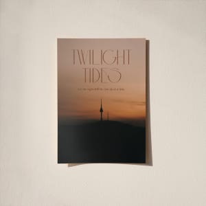 [방수] 자카무트 외부용 포스터 밤이 흘러가게 해요 한국 디자인 중형