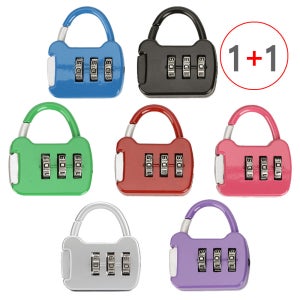 [1+1](미니 번호자물쇠 가방형 1P+1P=총2P) 비밀번호 열쇠 사물함 서랍 락카키 번호 다이얼 자물쇠 열쇠 key