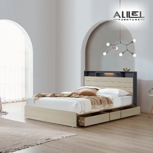 아리엘퍼니쳐 그레이스 침대 프레임 스마트 빅 수납 침대 당일 배송(Q K)