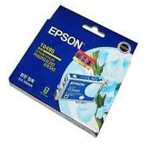 엡손정품잉크T0495 밝은파랑 StylusPhoto RX510, RX630, R310, R210
