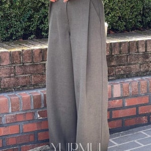 bronze 브론즈 메이 벨트 핀턱 와이드 슬랙스 2color