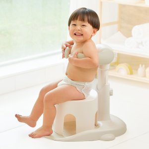 꿈비 샤워 핸들 퀵폴딩 목욕 샤워가드 아기비데 크림(목욕의자 포함)