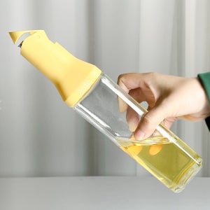 오토 오일병 기름병 양념통 소스병 디스펜서 유리 자동개폐 통 500ml 옐로우