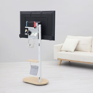 카멜마운트 SMB43PW 이동식 TV 티비 타공판 페그보드 보조 선반 스탠드 거치대