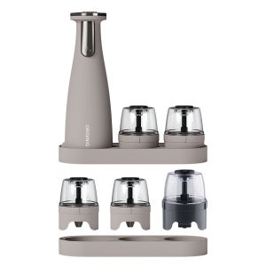 오리지니크 후추그라인더 깨갈이 소금 통후추 깨 전동 그라인더 페퍼밀 빅컨테이너 풀세트