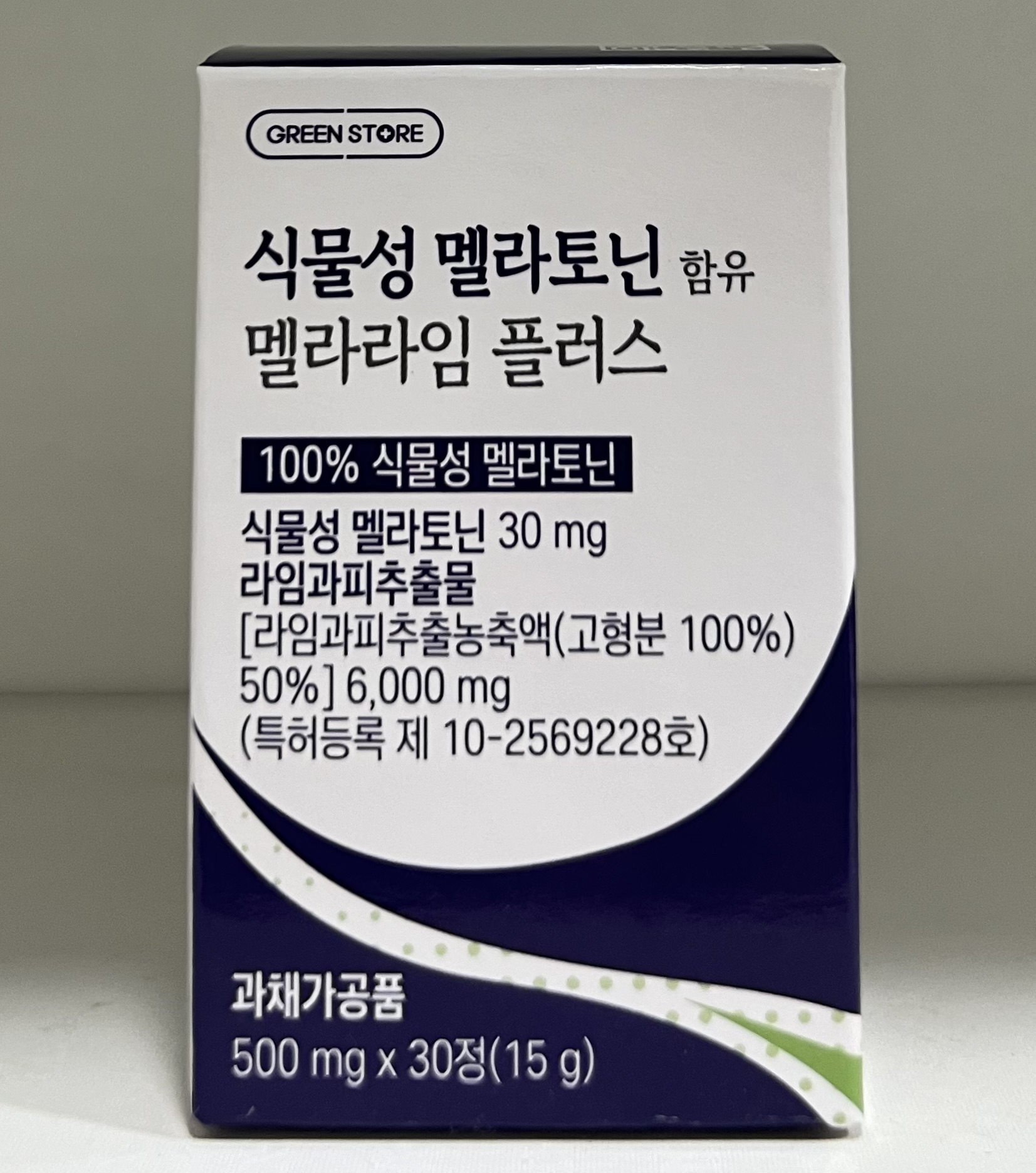 [<b>그린스토어</b>] 식물성 멜라토닌 함유 멜라라임 플러스 (500mg x 30정)