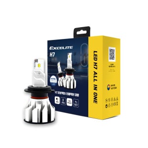 [엑셀라이트] 합법튜닝인증 전조등 LED 블루라벨 H7 프로젝션 클리어타입