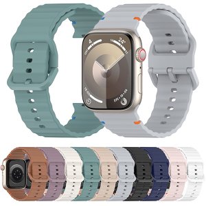 애플워치3 2 1세대 38 42mm 호환 실리콘 컬러 스티치 스포츠 스트랩 밴드 시계줄