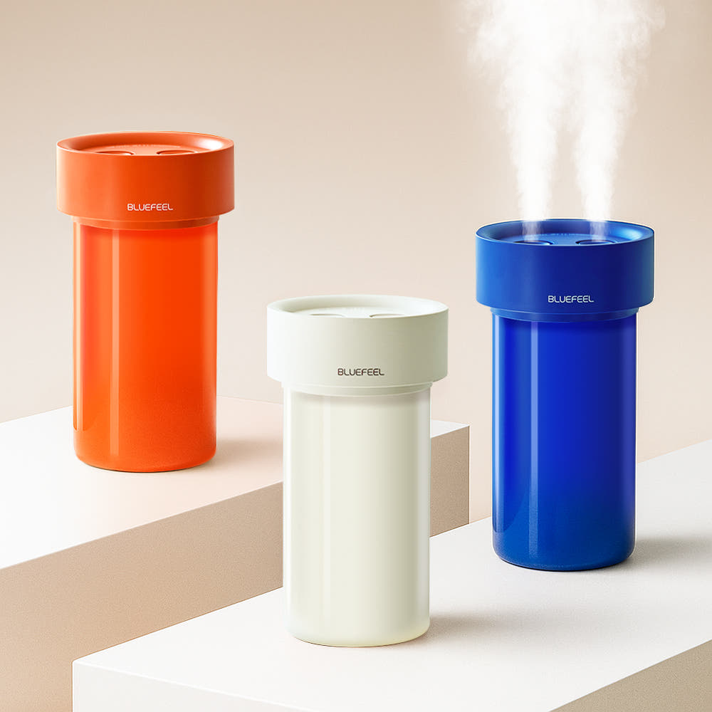 블루필 듀얼젯 1L 대용량 미니 가습기 사무실 캠핑 탁상용 비염 휴대용 차량용 소형