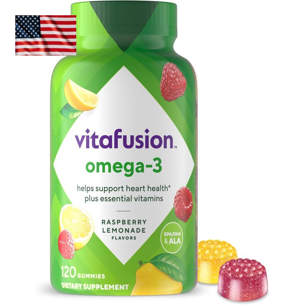 <b>Vitafusion Omega3</b> Gummy <b>비타퓨전 오메가3</b> 구미 비타민 120개