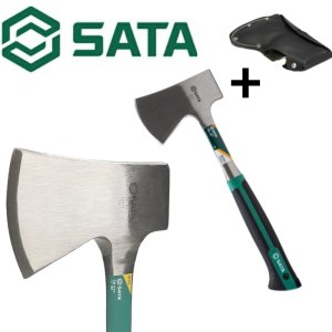 사타 SATA 나무 손도끼 장작패기 캠핑도끼 가죽파우치포함 92371