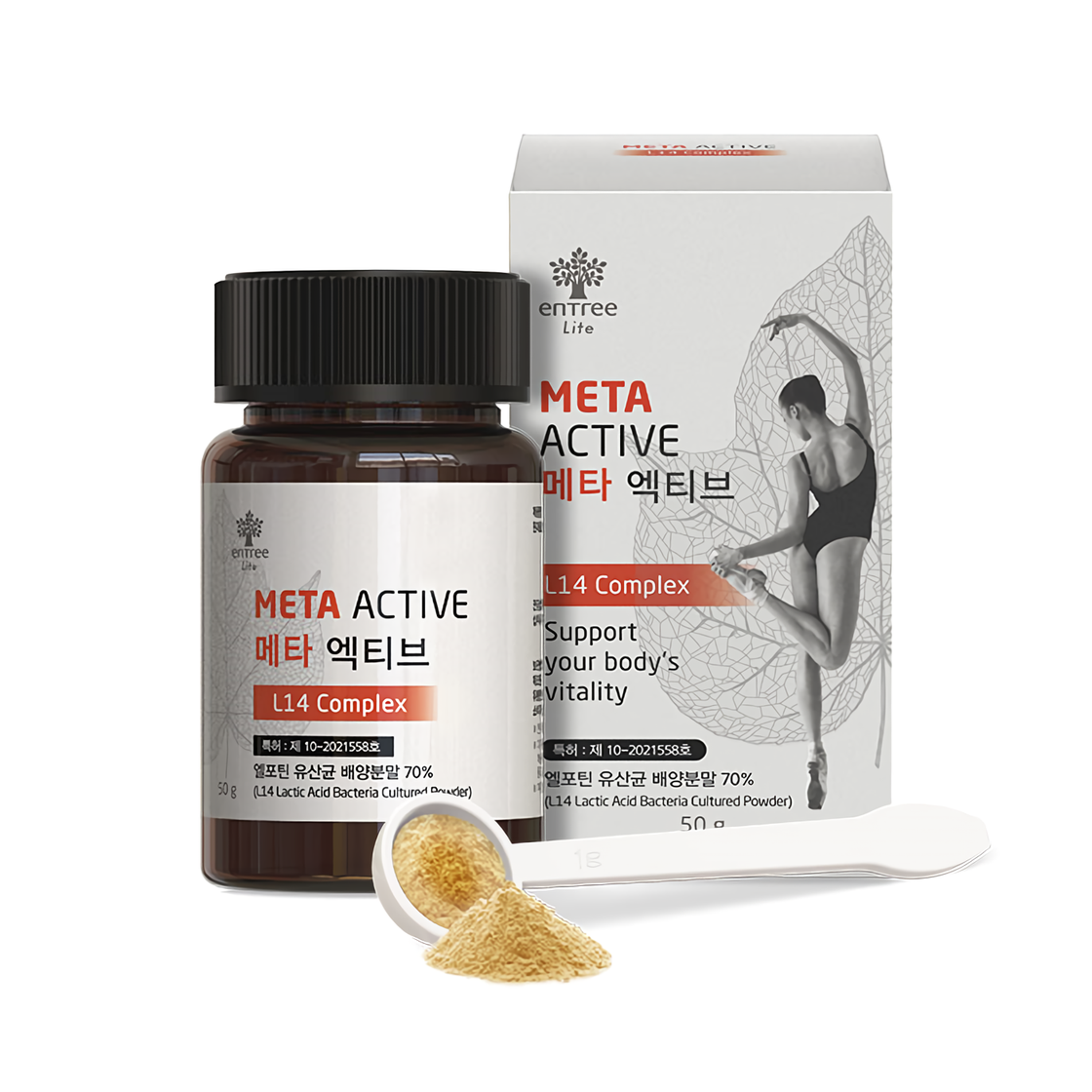 메타<b>엑티브</b> L14 Complex 엘포틴 유산균 50g