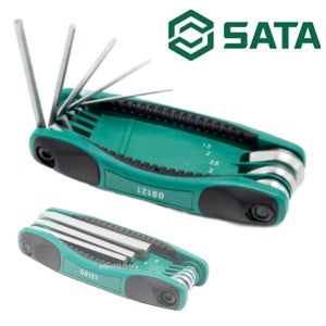 사타 SATA 접이식렌치 육각렌치세트 8PCS 09121
