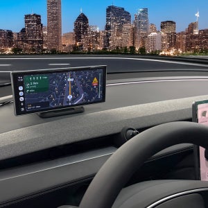 폰차로2S 테슬라 카플레이 계기판 주니퍼 무선 안드로이드 오토 올인원 내비게이션 모니터