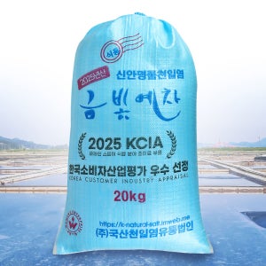 25년 간수뺀 신안 탈수 천일염 20kg 탈수공정을 거친 굵은소금