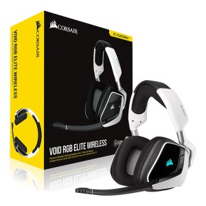[커세어] VOID RGB ELITE 화이트 무선 7.1채널 게이밍 헤드셋 Corsair