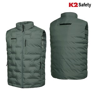 K2 세이프티 하이브리드 발열조끼 2 겨울 남여공용 보온 방한 패딩 조끼 카키