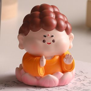 [장바구니마켓] 도자기 동그란 부처님 불교굿즈 부처님오신날 석가탄신일