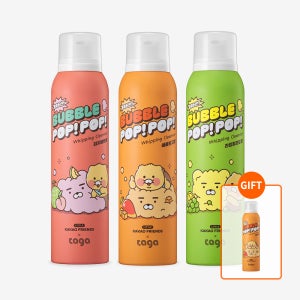 리틀춘식이 버블팝휘핑클렌저 3종 세트 + 비타 바스앤샴푸 트래블키트 / 영유아 거품목욕 촉감놀이 버블바스 입욕제 컬러 키즈 아기