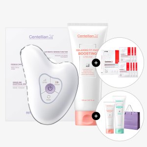 동국제약 센텔리안24 마데카 프라임 리추얼 화이트 펄1개+ 페이스 부스팅 크림 150ml 2개+바디 부스팅크림1개+인텐스 수딩마스크1박스+쇼핑백1/고주파 괄사마사지기 뷰티디바이스