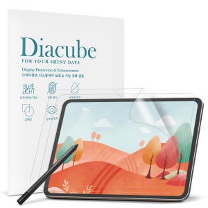 다이아큐브 아이뮤즈 뮤패드 K13 OLED 저반사 사각사각 종이질감 항균 블루라이트차단 액정보호필름 2매 간편부착
