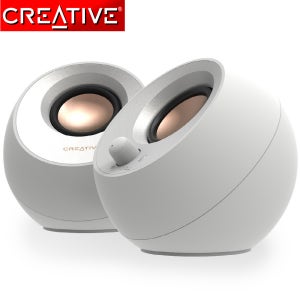크리에이티브 Creative PEBBLE V3 2채널 블루투스 스피커 (화이트)