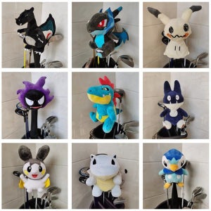 드래곤 펫 골프채 헤드 커버 케이스 캐릭터인형 드라이버 우드 보호 쉴드 골프용품