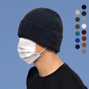 64cm 울 80% 빅사이즈 숏비니 대두 큰 모자 니트 남자 여자 겨울 무지 골지