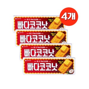롯데제과 빠다코코낫100g x4개 간식 크래커