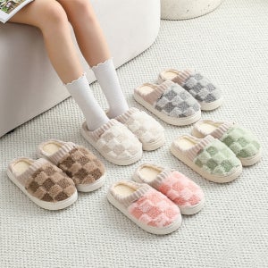 털실내화 거실 사무실 겨울 방한 털 슬리퍼