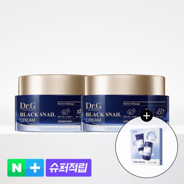 [슈퍼적립][1+1] 닥터지 블랙 스네일 크림 50mL