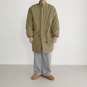 남자 롱야상 양털 겨울 피쉬테일 남자 개파카 패딩 점퍼