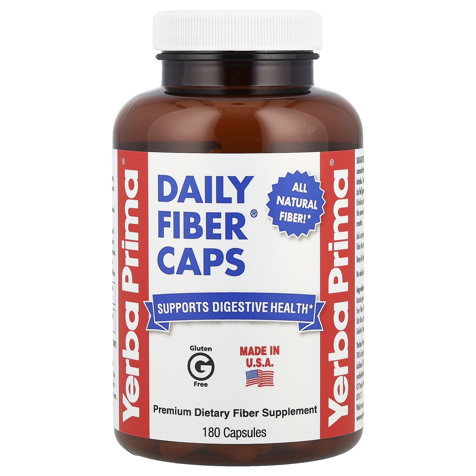 Yerba Prima Daily Fiber Caps® 캡슐 180정