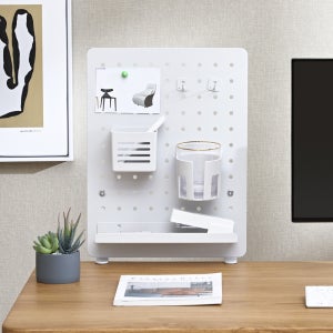 클램프타공판 무타공페그보드 자석 고리 악세사리 책상 주방