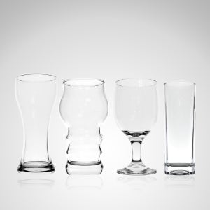 지학 ARi 부피 용기 유리제 4종 여러가지 모양의 투명한 용기