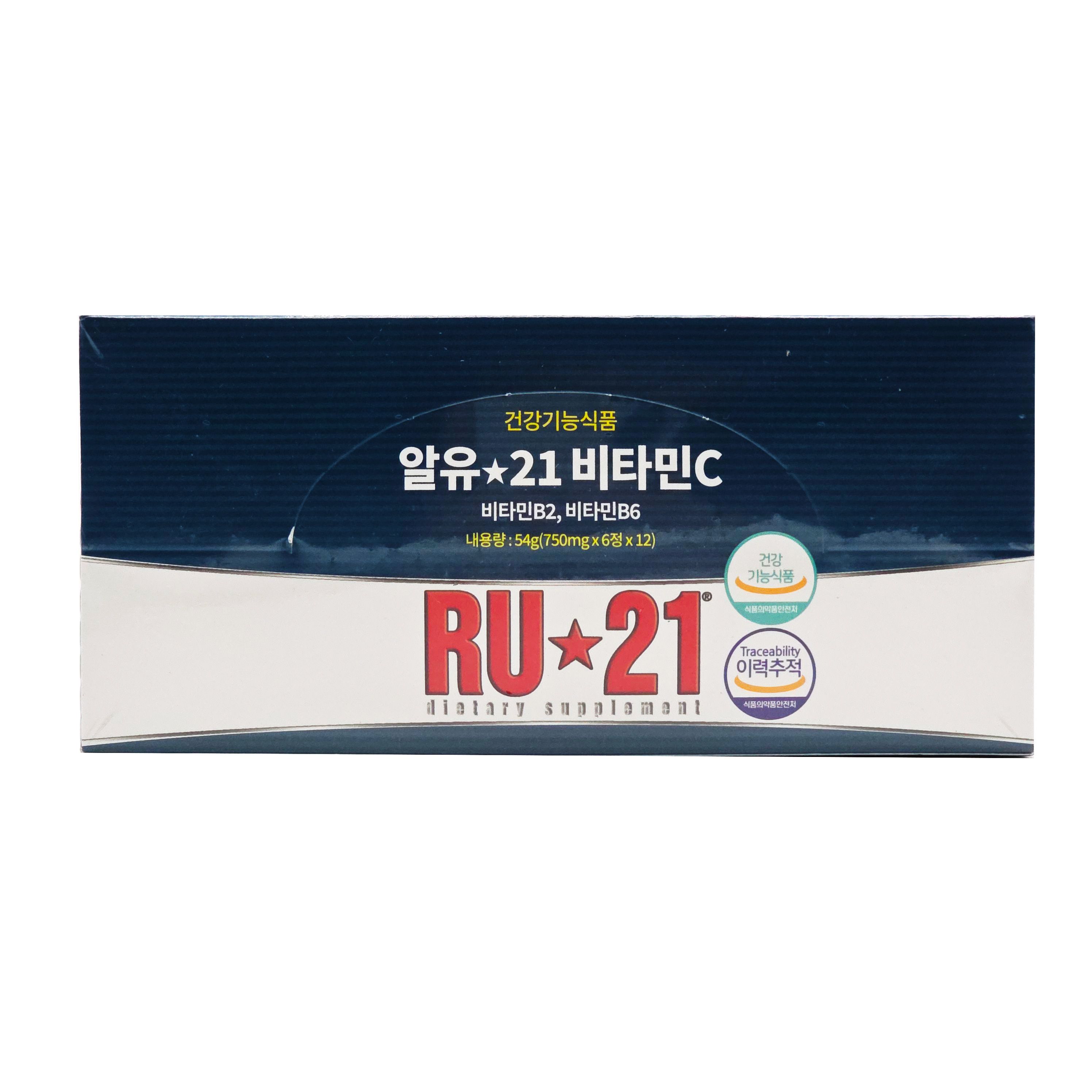 알유21 RU21 12갑 <b>비타민C 750mg</b> 6정 x 12개입 코스트코 항산화