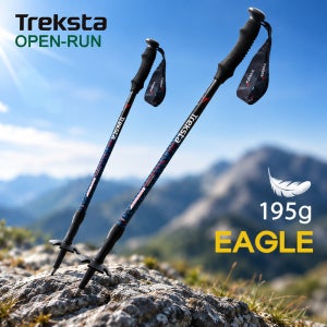 트렉스타 초경량 193그램 new 이글 3단 등산스틱 세트