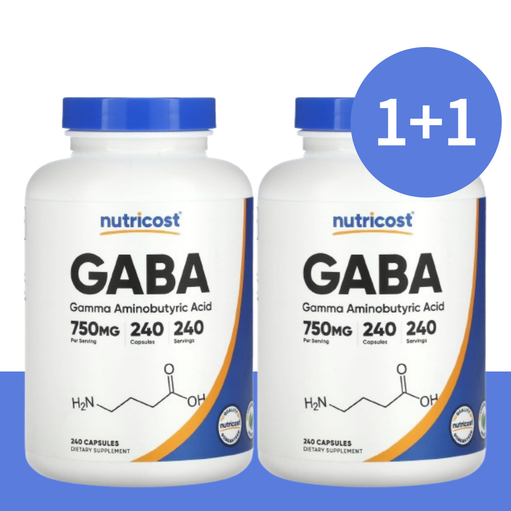 <b>뉴트리</b>코스트 가바 <b>긴장</b> 완화 750mg 캡슐 240정(1+1)