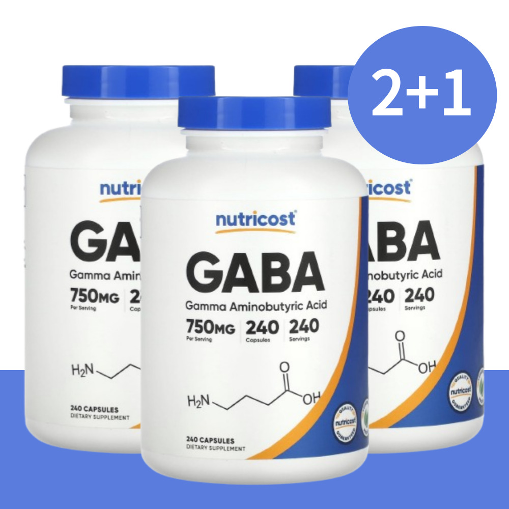 <b>뉴트리</b>코스트 가바 <b>긴장</b> 완화 750mg 캡슐 240정(2+1)