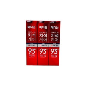 메디안 치석케어 구취제거 치약 120g 3개