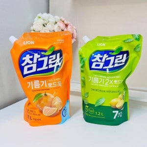 참그린 기름기 뽀드득 천혜향 주방세제 1.2L(리필용)