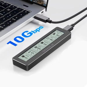 스크린 SSD 외장하드 케이스 인클로저 M2 NVMe 사타 포터블 4테라 USB 컨버터