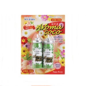 해피룸 터치후레쉬 교체용 2P / 방향제 욕실 화장실 실내 복상아, 12ml, 2개