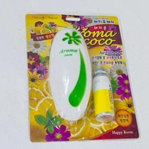 해피룸 터치후레쉬 방향제 본품+리필12ml / 욕실 화장실 업소용 레몬(분사기), 12ml, 1개