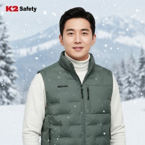 K2 세이프티 하이브리드 발열조끼 2 (KH) PMF24603 패딩조끼 열선 안전용품 카키색